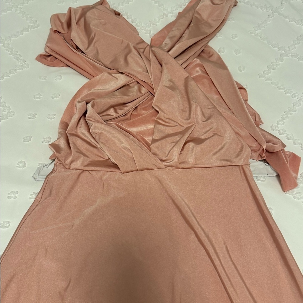 Lulus convertible blush pink Dress - Picture 4 of 5